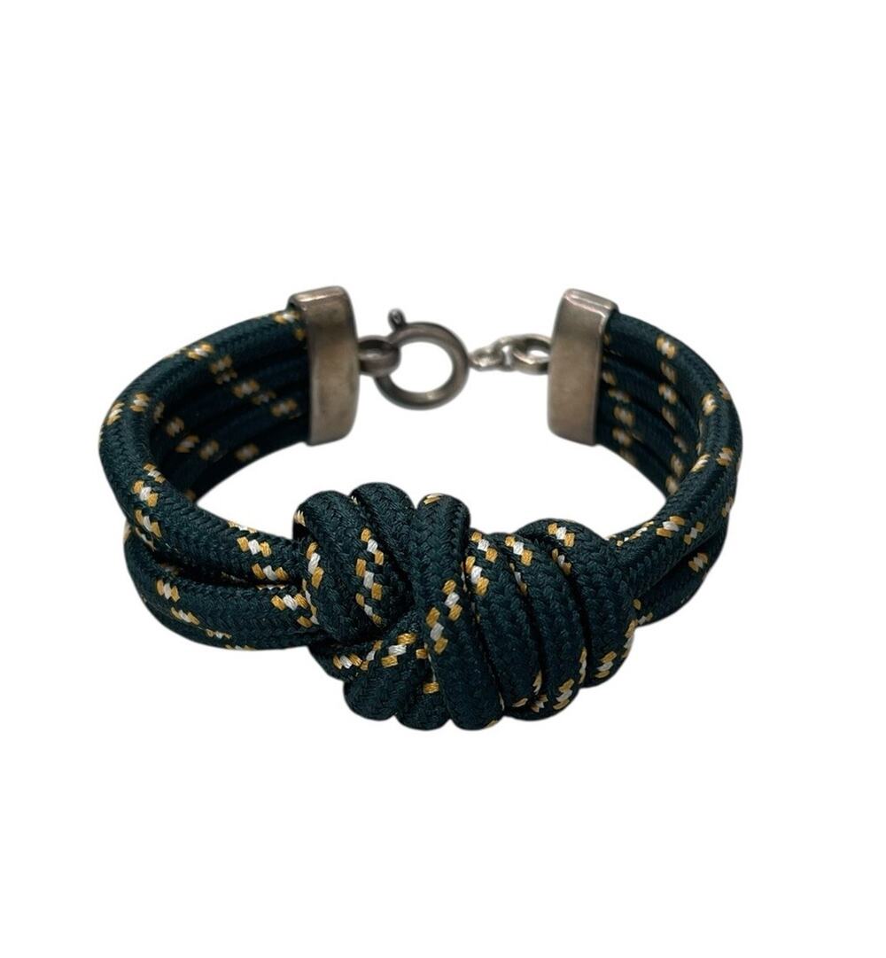 Isabel Marant Knot Bracelet Green Cord Wrap